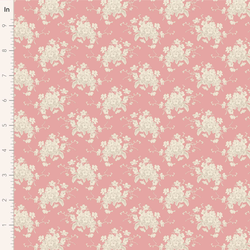 Tilda Sunday Brunch - White Flower Pink