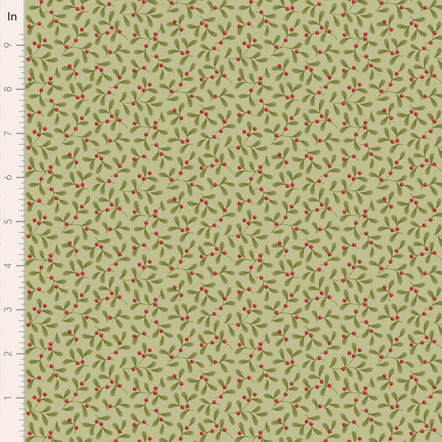 Tilda Merry Little Christmas -Mistletoe Pistachio - Main