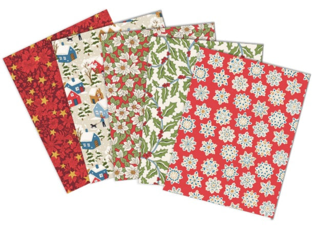 Liberty - Festive - 5 pc FQ Bundle PC - B