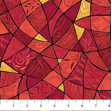 Nativity Window Quilt Kit - Red Backing