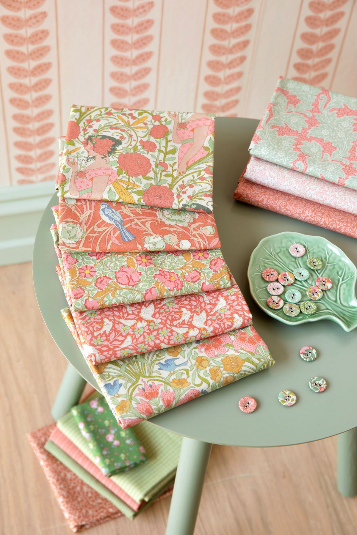 Tilda Songbird - 5 Fat Quarter Bundle Coral