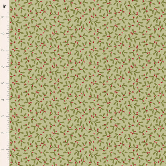 Tilda Merry Little Christmas -Mistletoe Pistachio - Main