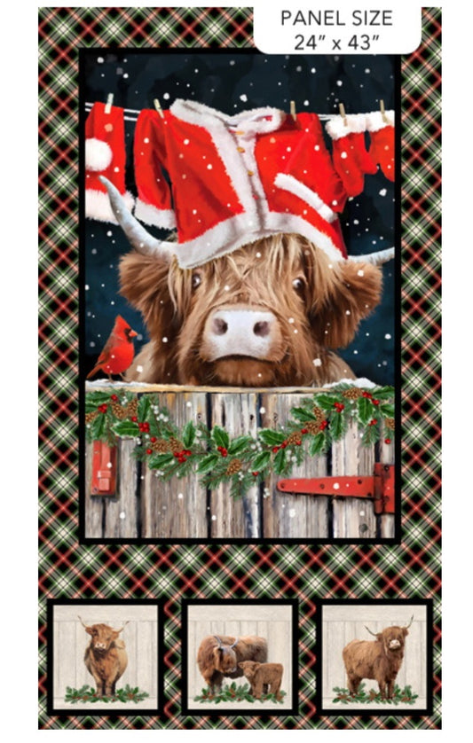 Highland Heart Quilt Panel