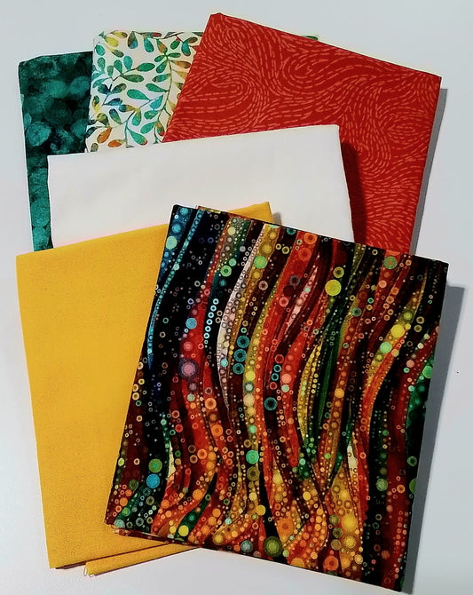 Mystery 5-0 Mini Mystery FQ Bundle - Van Gogh