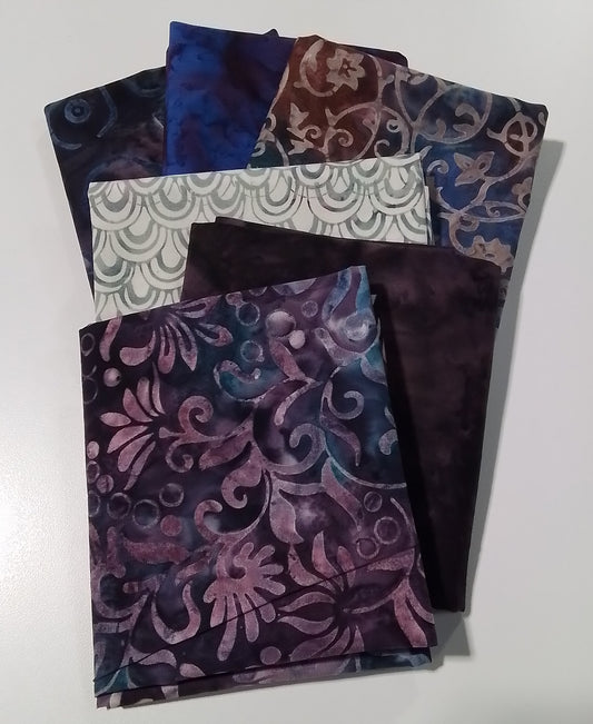 Mystery 5-0 Mini Mystery FQ Bundle -Midnight