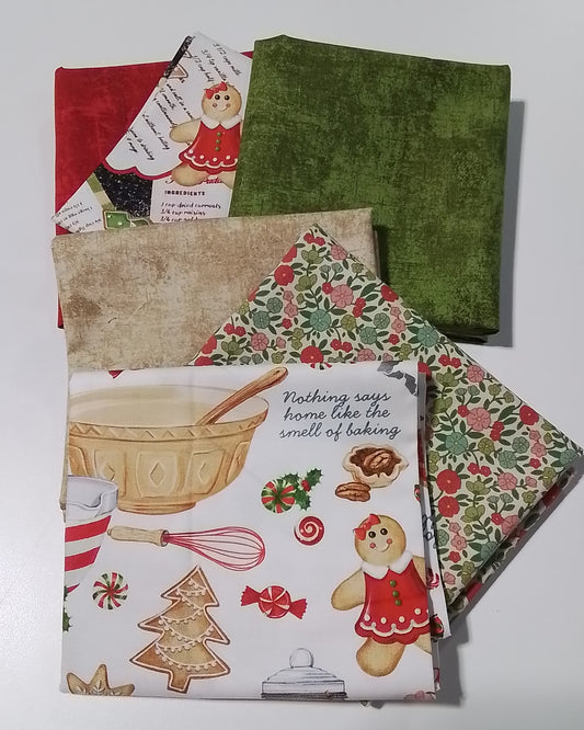 Mystery 5-0 Mini Mystery FQ Bundle - Christmas Baking