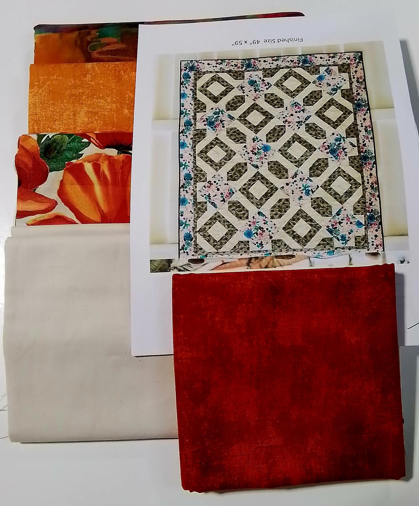 3 Yard Quilt Kit - Poppy Fields