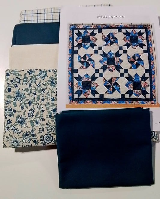3 Yard Quilt Kit - Sacre Bleu