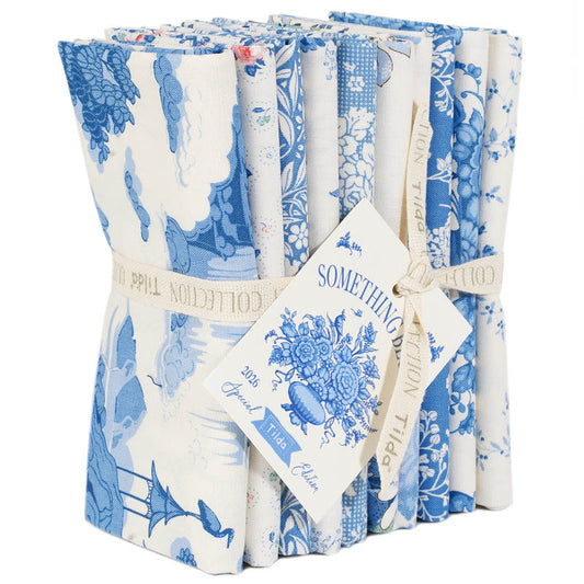 Something Blue - 10 pc Fat quarter Bundle - Light