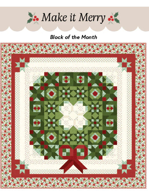 Make It Merry Quilt Kit (red/green)
