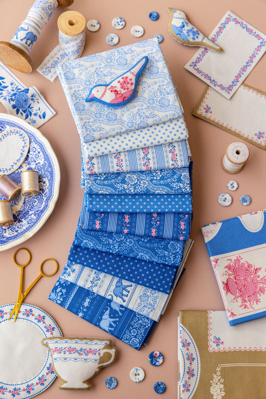 Something Blue Blender - 9 pc Fat quarter Bundle