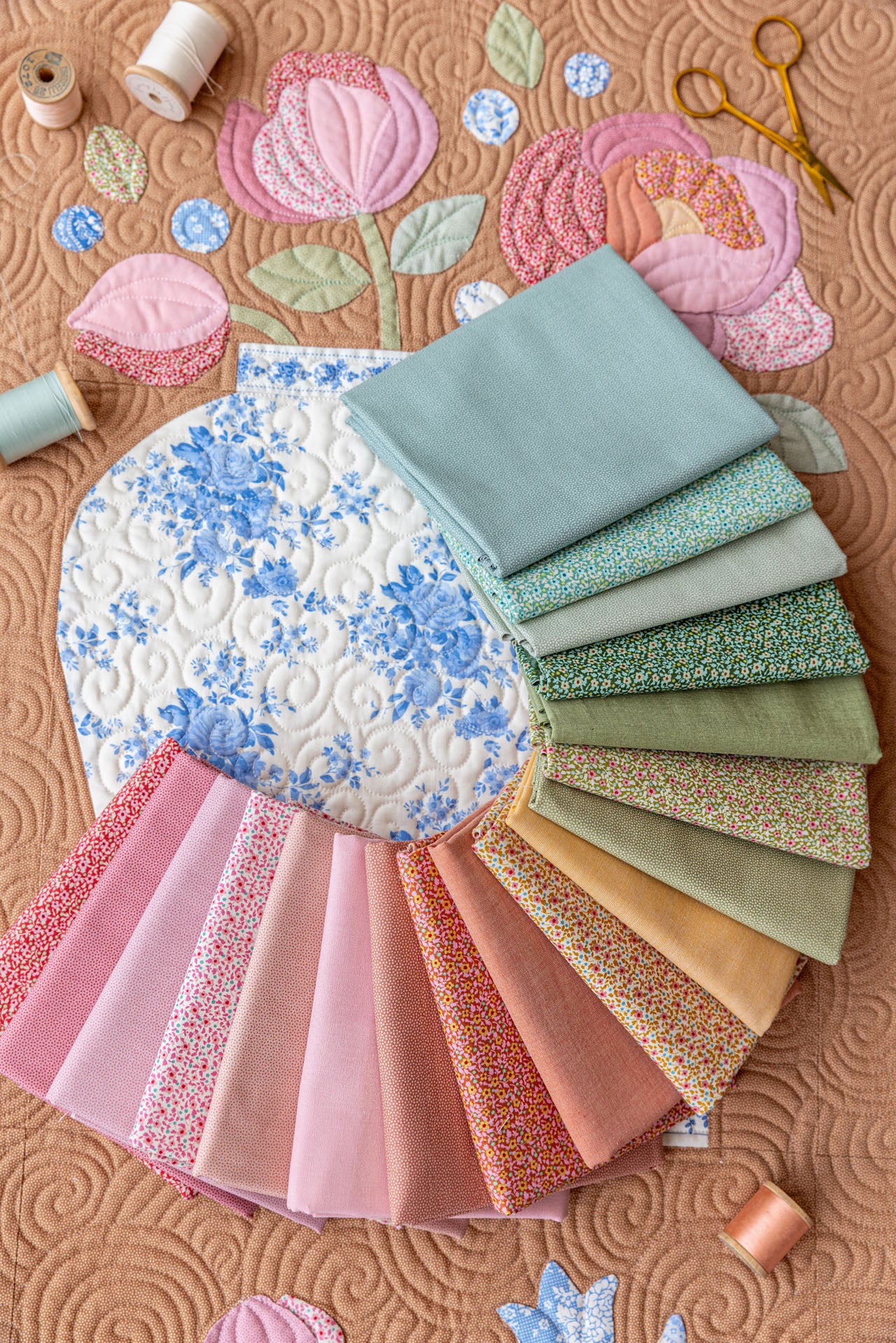 Something Blue Collection - Applique Bundle (Brie/Poppyseed)