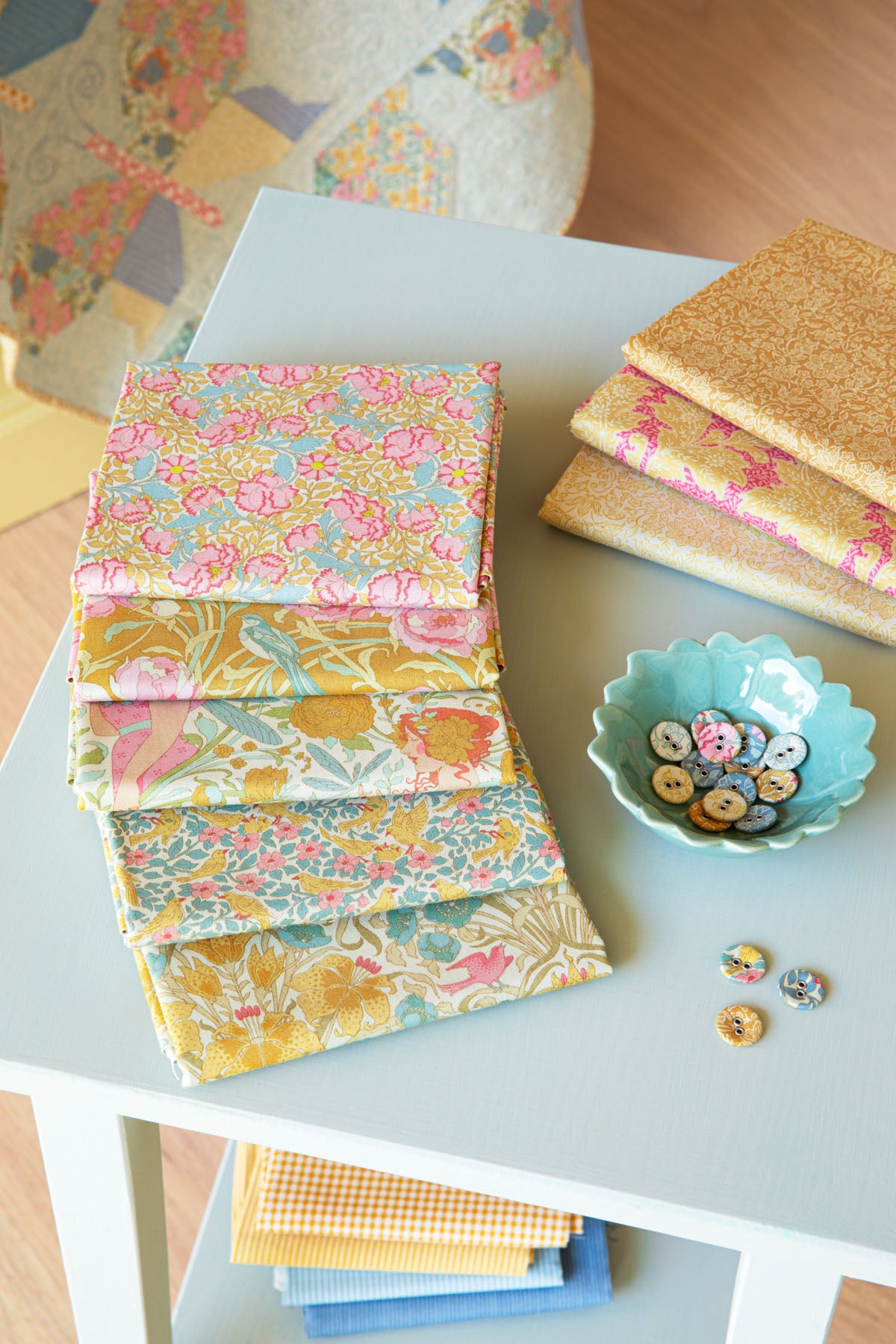 Tilda Songbird - 5 Fat Quarter Bundle Yellow