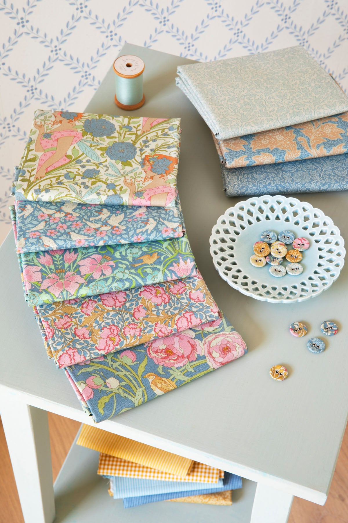 Tilda Songbird - 5 Fat Quarter Bundle Blue