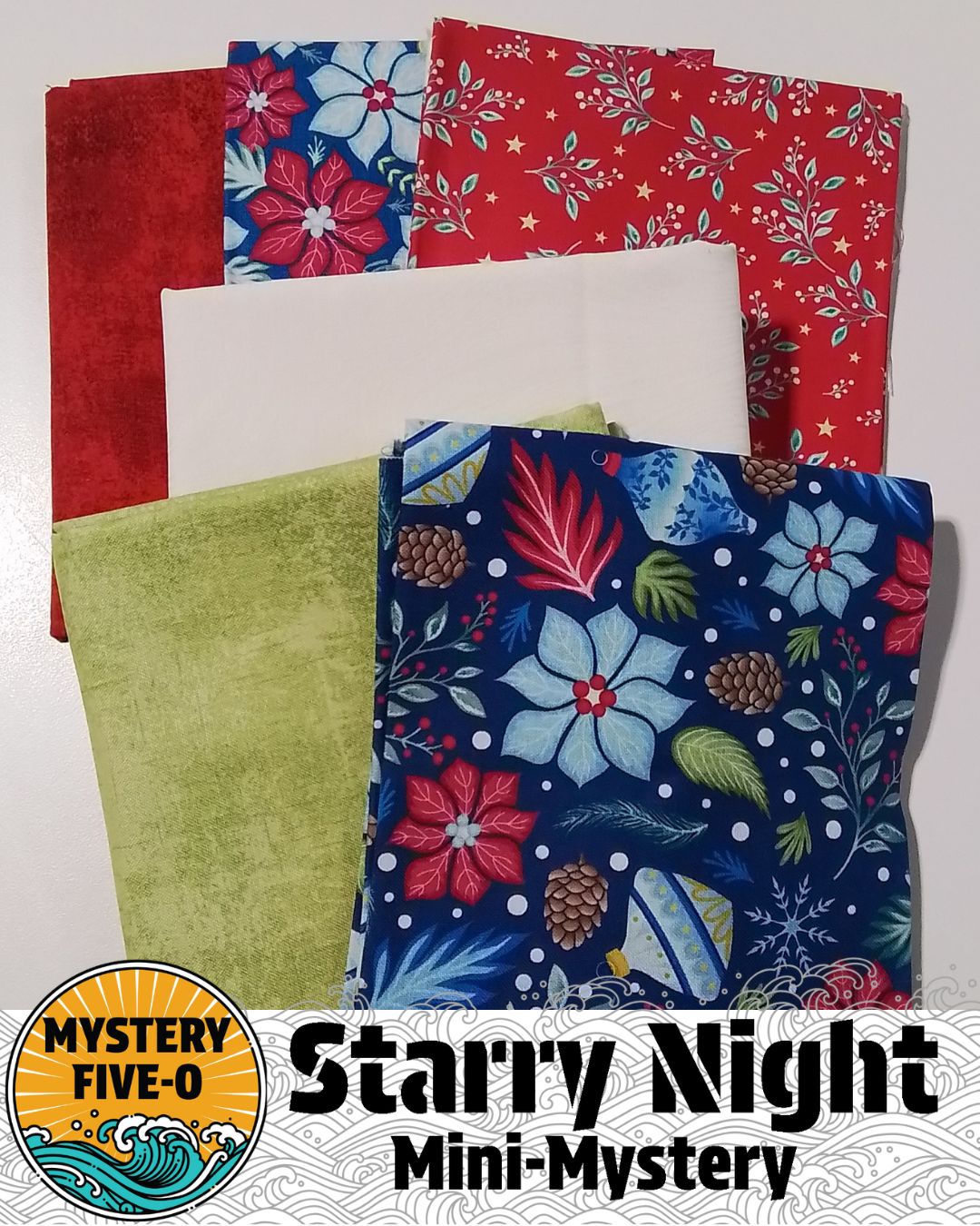 Mystery Five-0 Mini Mystery - Christmas Florals