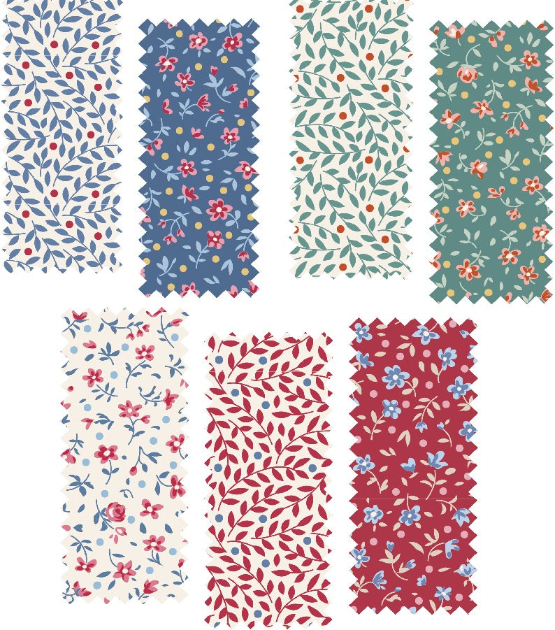 Tilda Village Life -  7pc Fat Quarter Bundle - Blenders