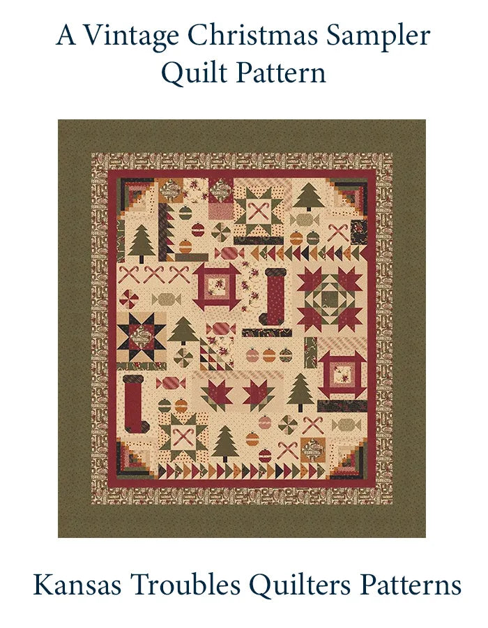 Vintage Christmas Quilt Kit -Kansas Troubles