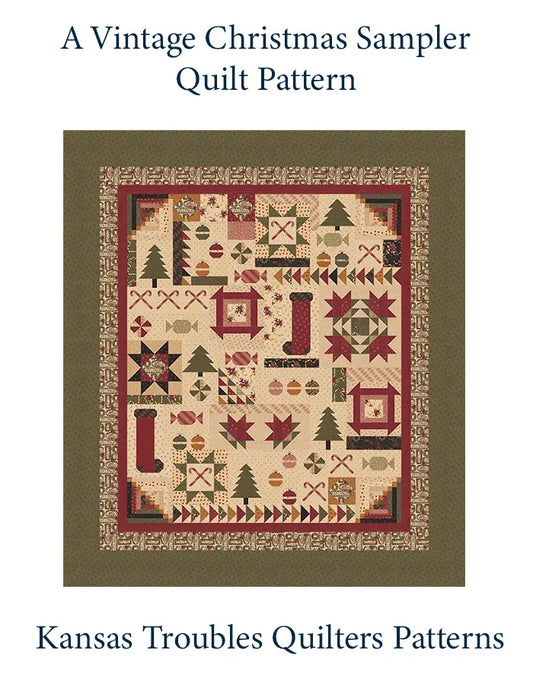 Vintage Christmas Quilt Kit -Kansas Troubles